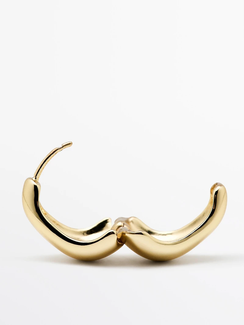 Boucles d’oreilles boule irrégulière