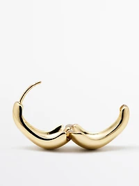 Boucles d’oreilles boule irrégulière