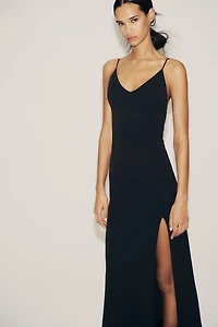 CREPE MAXI DRESS