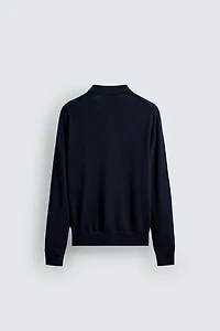 POLO EN MAILLE 100 % LAINE