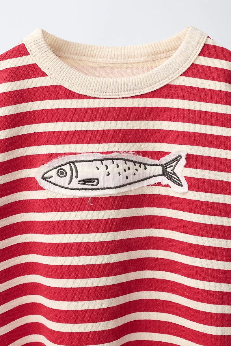 STRIPED SARDINE SWEATSHIRT