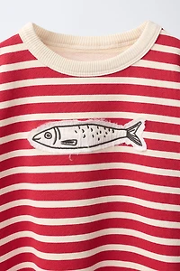 STRIPED SARDINE SWEATSHIRT