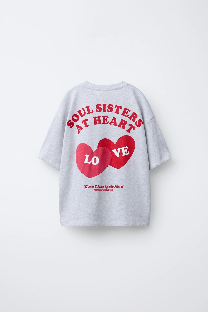 HEART PRINT T-SHIRT