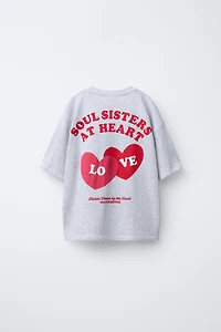 HEART PRINT T-SHIRT