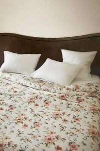 WILD FLOWERS SATEEN DUVET COVER (300 THREAD COUNT)