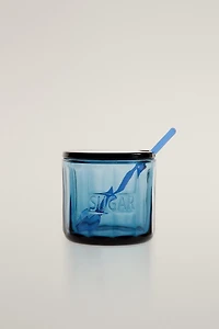 GLASS SUGAR BOWL