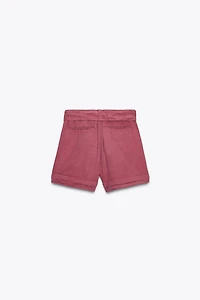 FLOWY BELTED SHORTS ZW COLLECTION