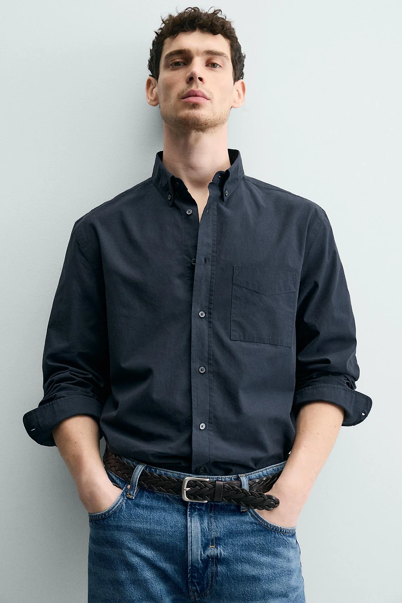 REGULAR FIT COTTON SHIRT