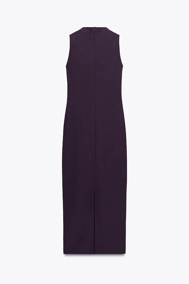 Zara LONG CREPE DRESS | Place Rosemre Zara LONG CREPE DRESS | Place Rosemre