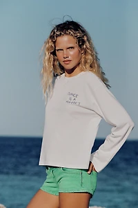 TEXT AND GRAPHIC T-SHIRT