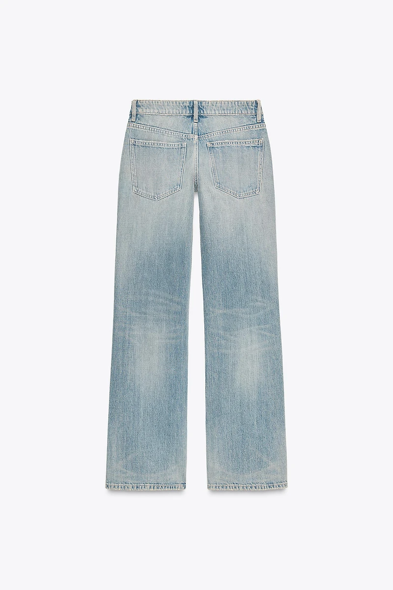 TRF LOW RISE WIDE LEG JEANS