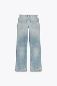 TRF LOW RISE WIDE LEG JEANS