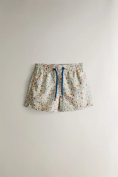 KIDS' FLORAL BEACH SWIMSUIT