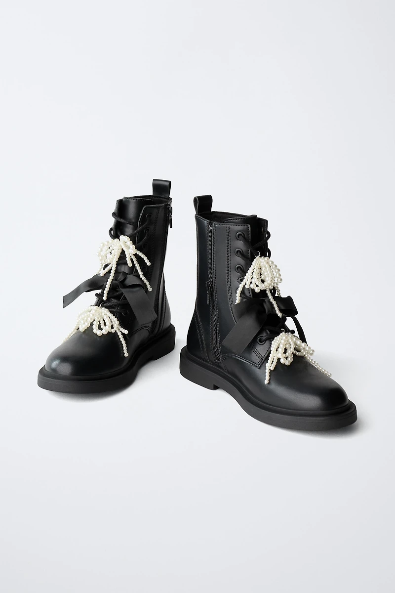 BOW DETAIL ANKLE BOOT