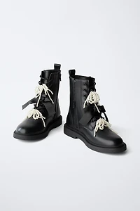 BOW DETAIL ANKLE BOOT