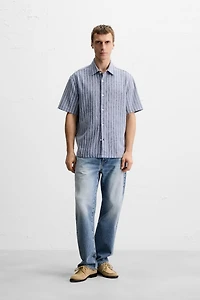 CHEMISE JACQUARD RAYURES