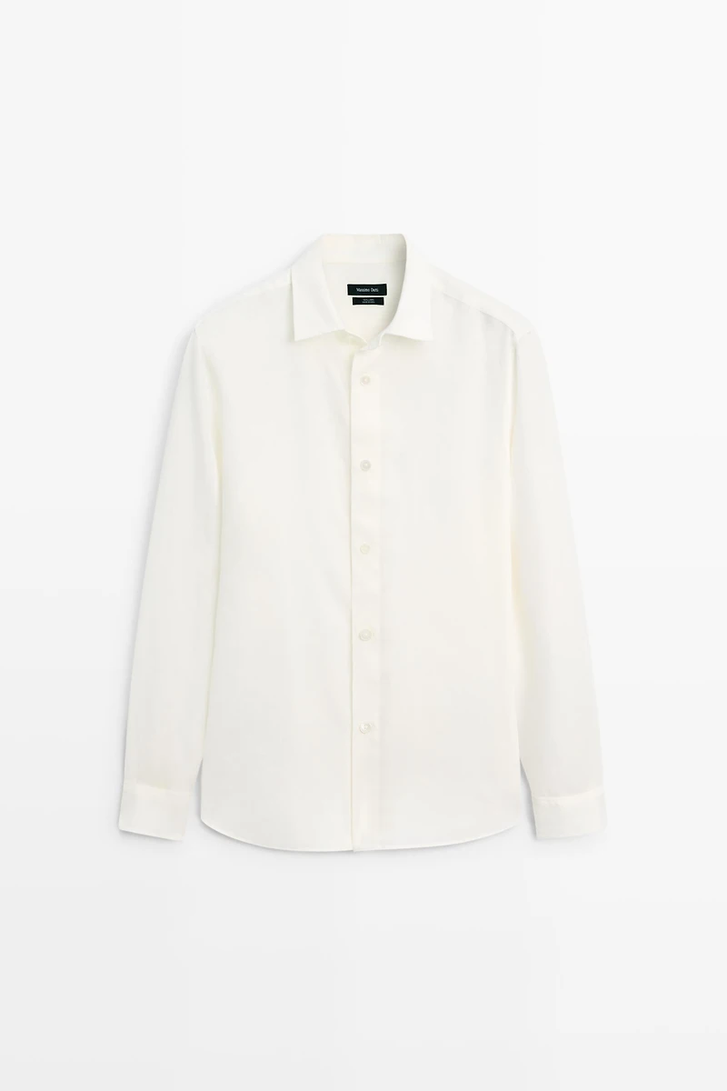 100% linen regular fit shirt