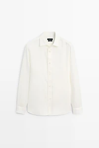 100% linen regular fit shirt