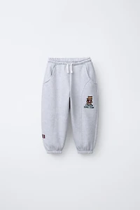 EMBROIDERED ANIMAL JOGGING PANTS
