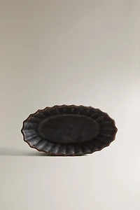 TERRACOTTA BATHROOM TRAY WITH RAISED DESIGN