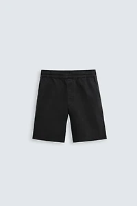 RELAXED FIT TWILL SHORTS