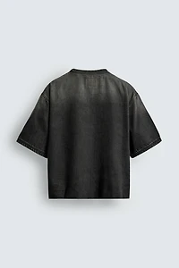 WASHED DENIM T-SHIRT