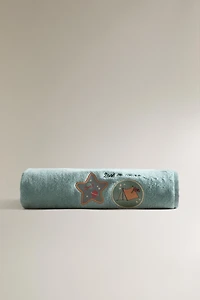CHILDREN'S VELOUR TOWEL WITH SPACE PATCHES