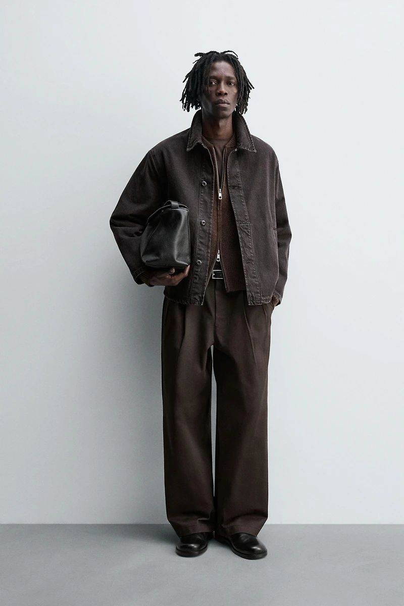 BOXY FIT DENIM OVERSHIRT