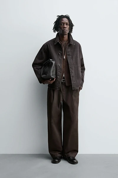 BOXY FIT DENIM OVERSHIRT