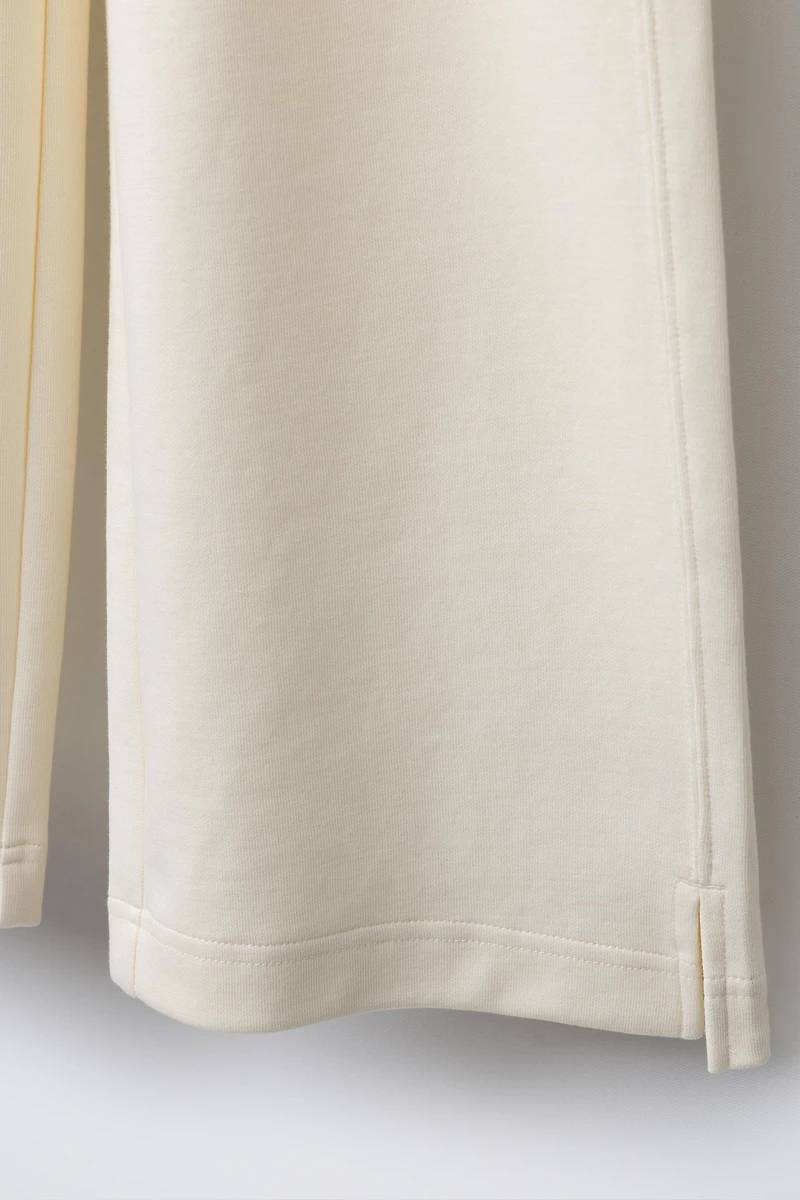 INTERLOCK WIDE LEG PANTS