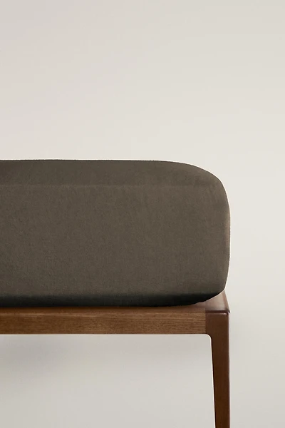 FADED LINEN FITTED SHEET