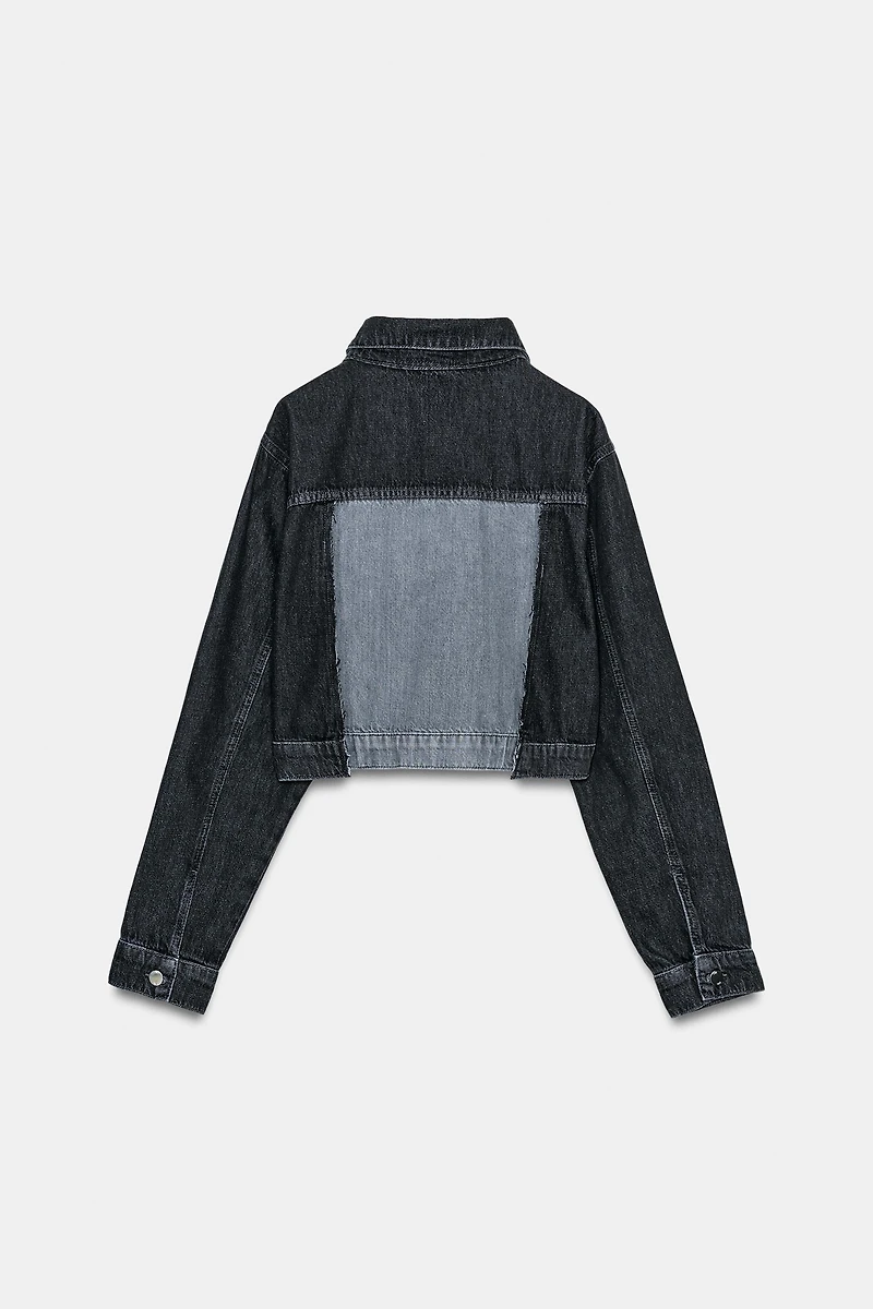 Z1975 CONTRAST SHORT DENIM JACKET