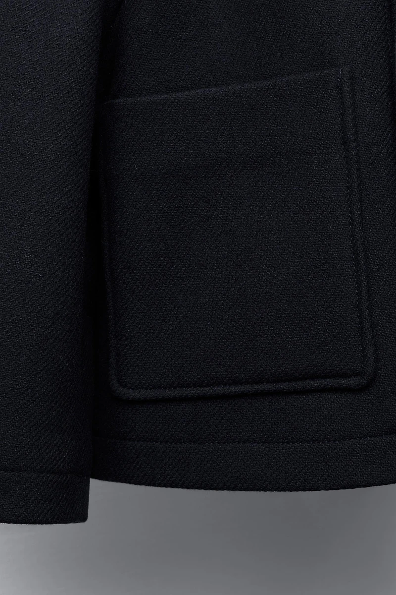 CROPPED WOOL CLOTH JACKET