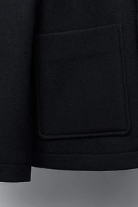 CROPPED WOOL CLOTH JACKET