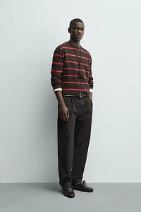 STRIPED WOOL BLEND JUMPER