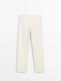 Straight-leg flowing trousers