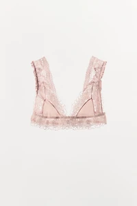 TRIANGLE LACE COMBINATION BRA