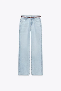 Z1975 HIGH-WAISTED REGULAR FIT JEANS WITH BELT