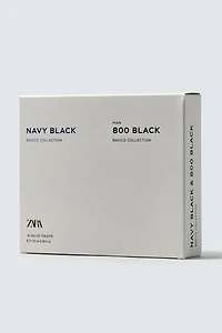 NAVY BLACK + ZARA MAN 800 BLACK EDT 2X100 ML (3.4 FL. OZ)