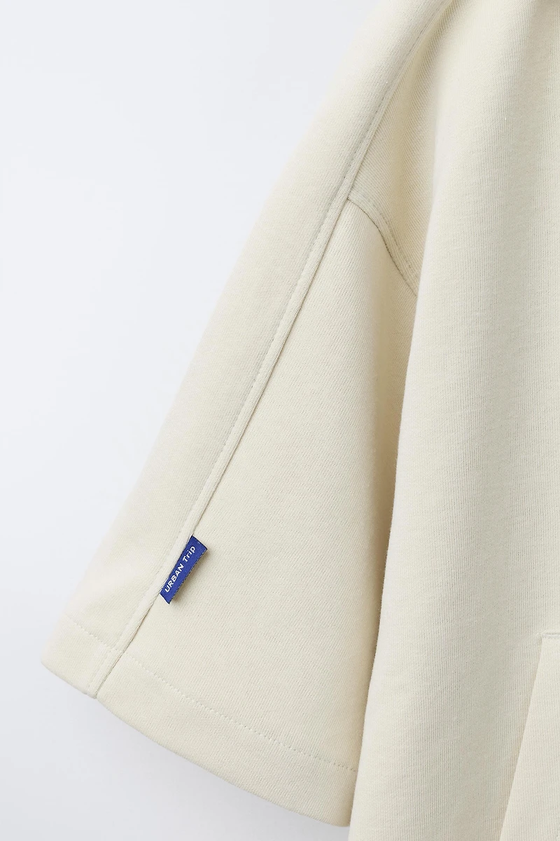 ENSEMBLE SWEAT À CAPUCHE ET BERMUDA INTERLOCK