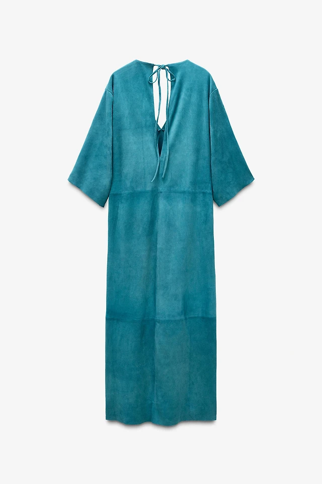 Zara LIMITED EDITION SUEDE KAFTAN DRESS at Mall of America in Bloomington,  MN