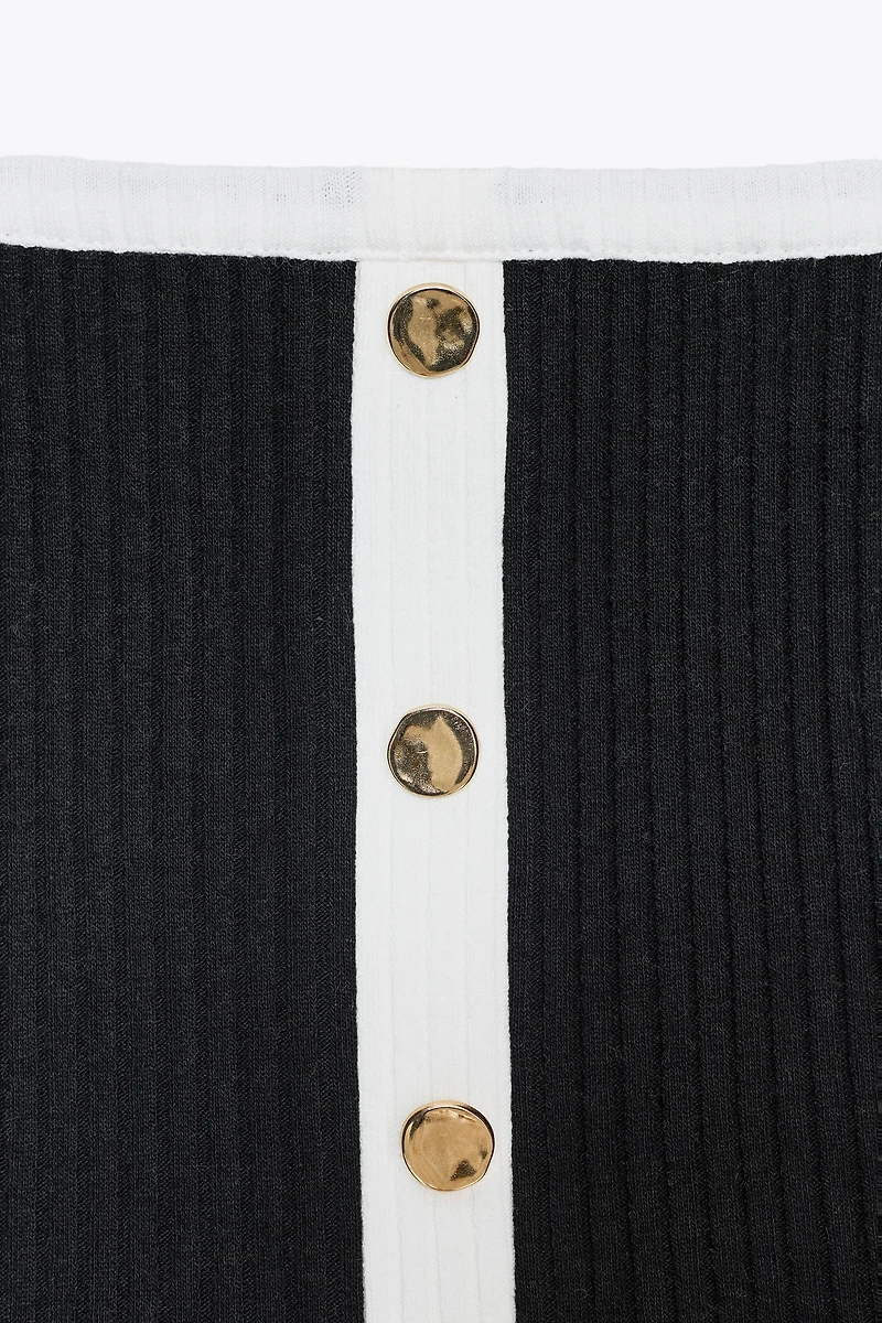 TOP CÔTELÉ TRICOT