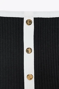 TOP CÔTELÉ TRICOT