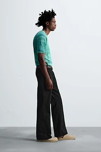 FLORAL EMBROIDERY PANTS