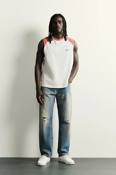 PUKAS SURF X ZARA RAGLAN TANK TOP