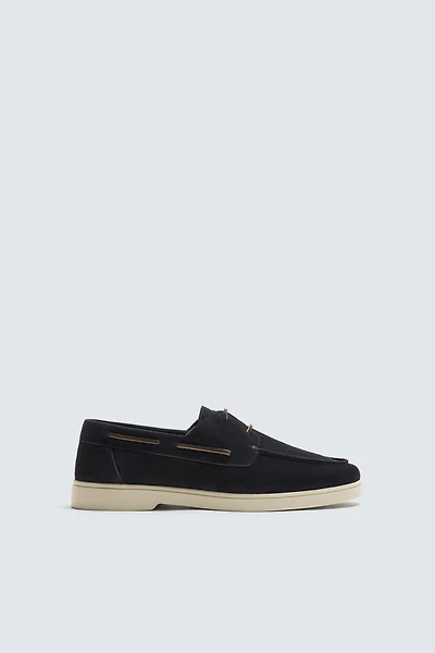 CASUAL LEATHER DECK SHOES