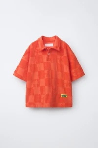 TERRYCLOTH LOGO POLO SHIRT