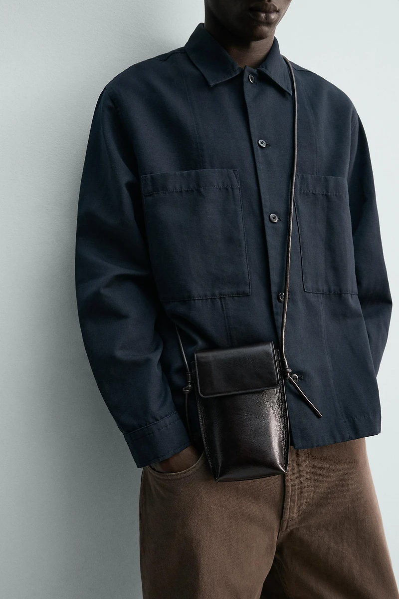 REGULAR FIT POCKET OVERSHIRT