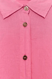 ZW COLLECTION WRINKLED BUTTON SHIRT