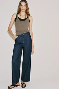 ZW COLLECTION WIDE LEG HIGH-RISE JEANS